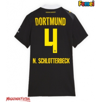 Borussia Dortmund Nico Schlotterbeck #4 Tricou Fotbal Replică 2026-27 Femei Deplasare